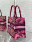 迪D家-Book Tote 2023春夏系列 動物園桃紅色 小號