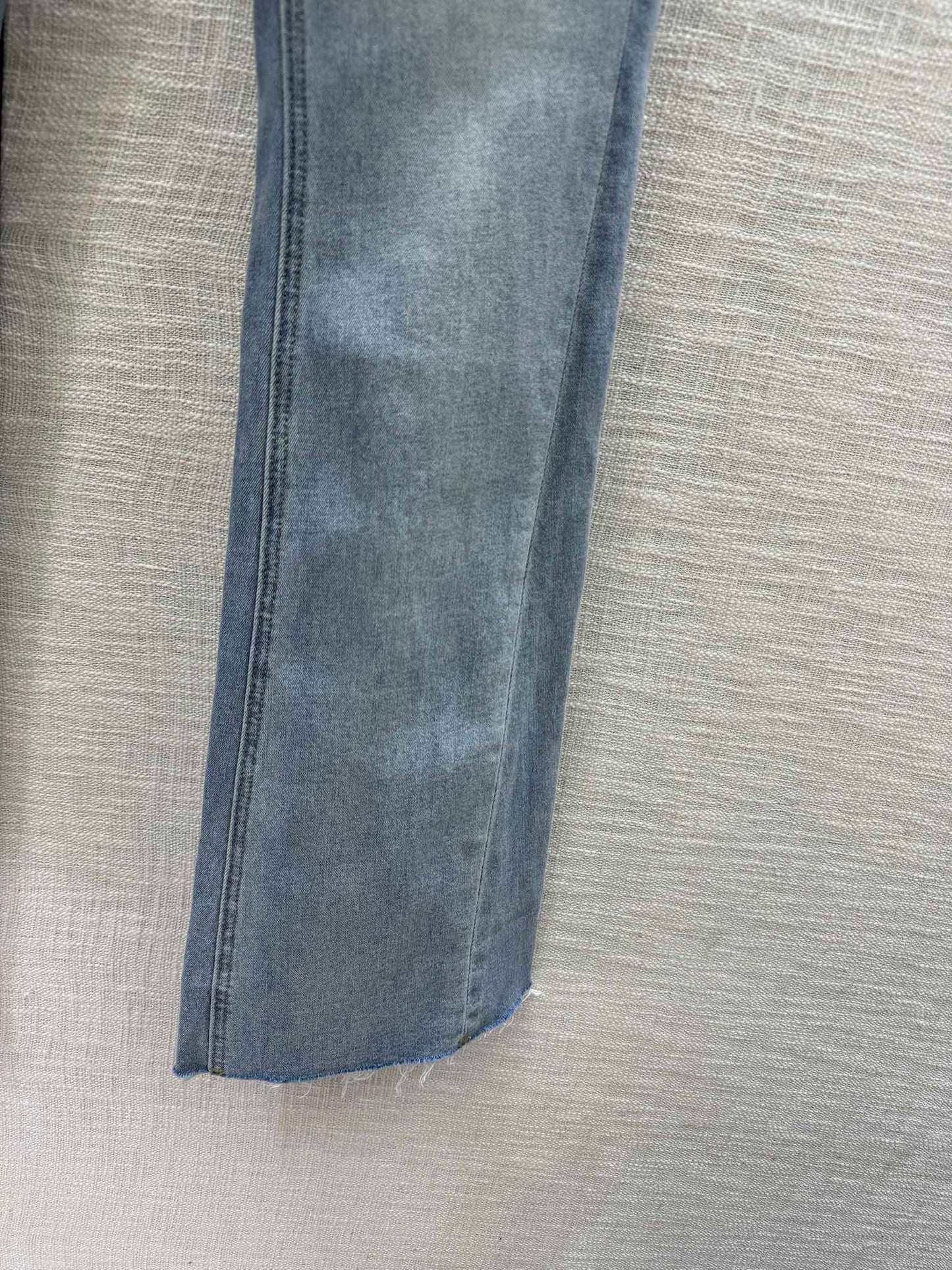 穆M家-2404 燙鑽微標裝飾微喇牛仔褲