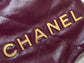 小香家-春夏系列 Chanel 22號手袋小號 紫紅色