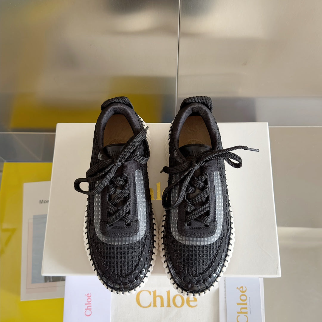 克羅C-Nama sneaker彩虹系列 網面拼色休閒運動鞋 黑色
