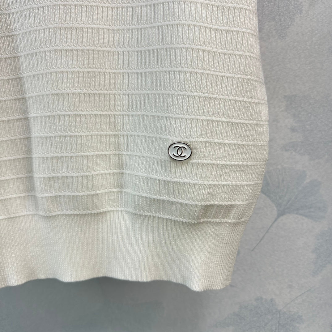 小香家-2404 24春夏新品短袖羊毛上衣 粉色