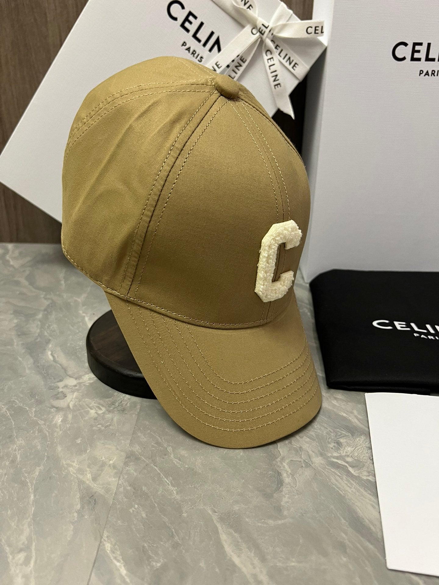 賽C家-簡約C字母Logo棒球帽 黃色
