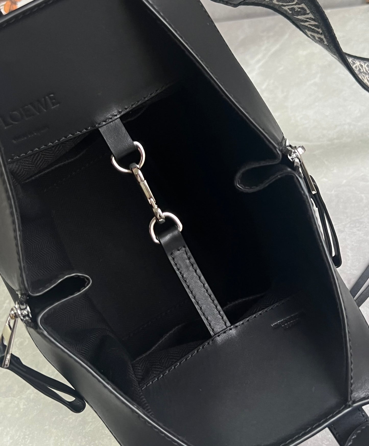 羅L威-Hammock bag 單色釉緞面系列 黑色