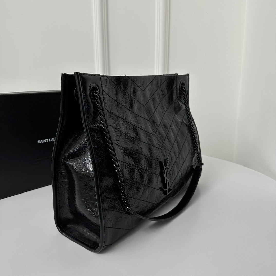聖Y羅-Niki Shopping Bag 黑色黑鏈