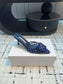 Manolo Blahnik-2024 格狀高跟拖鞋 藍色
