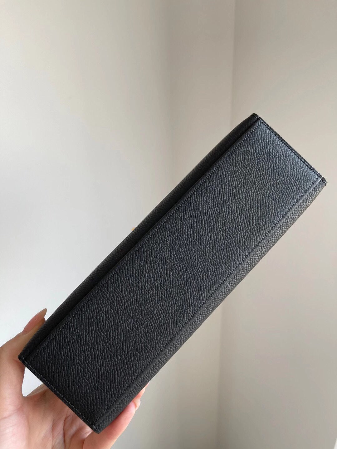 小愛款-Mini Kelly 1代 22cm Epsom 黑色 金扣
