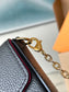 M64064 路L家-Pochette Felicie Empreinte壓紋斜背包 黑色絲網款