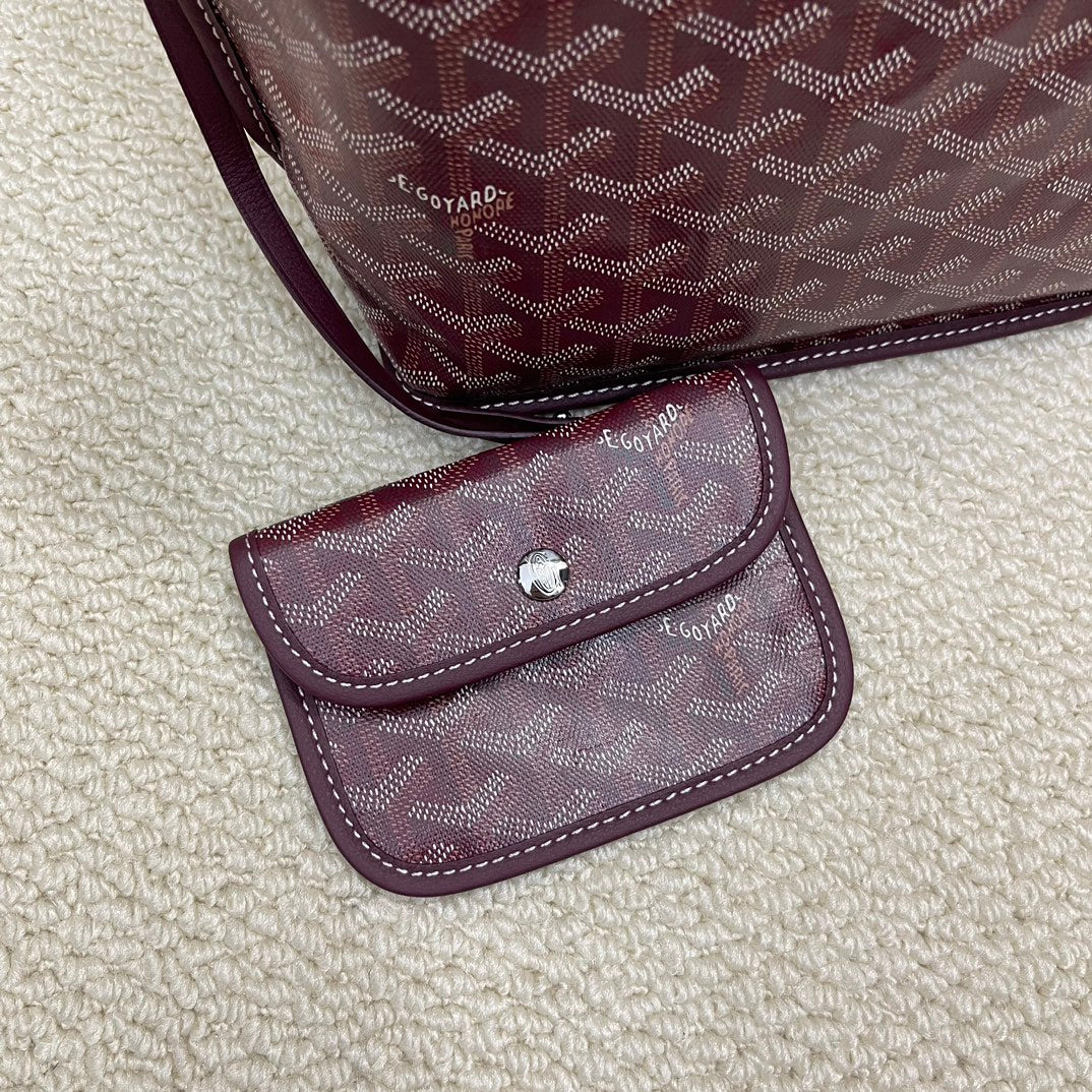 戈G家-Anjou Mini 手提雙面包 紫紅色