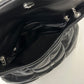 聖Y羅-Loulou Puffer 35cm 絎縫小羊皮雲朵包 黑色銀扣