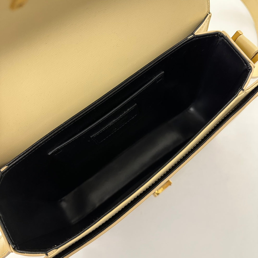 聖Y羅-BOX SAINT LAURENT 豆腐包 大號 杏色