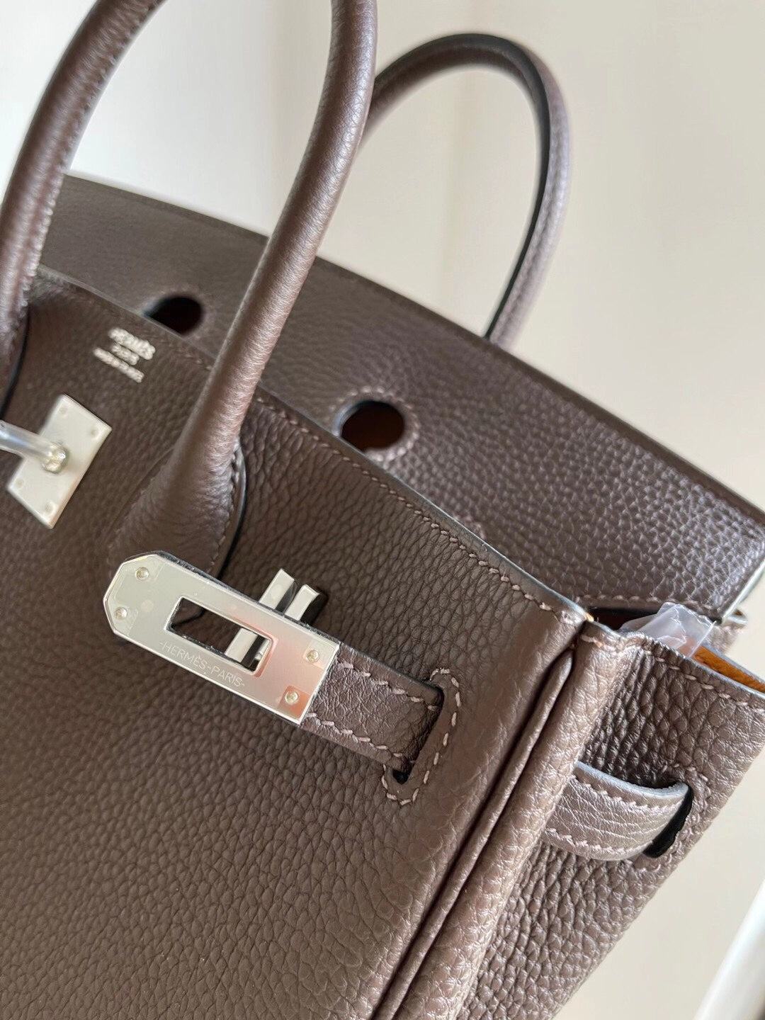 小愛款-Birkin 25 Togo 烏木Ebene內拼金棕色