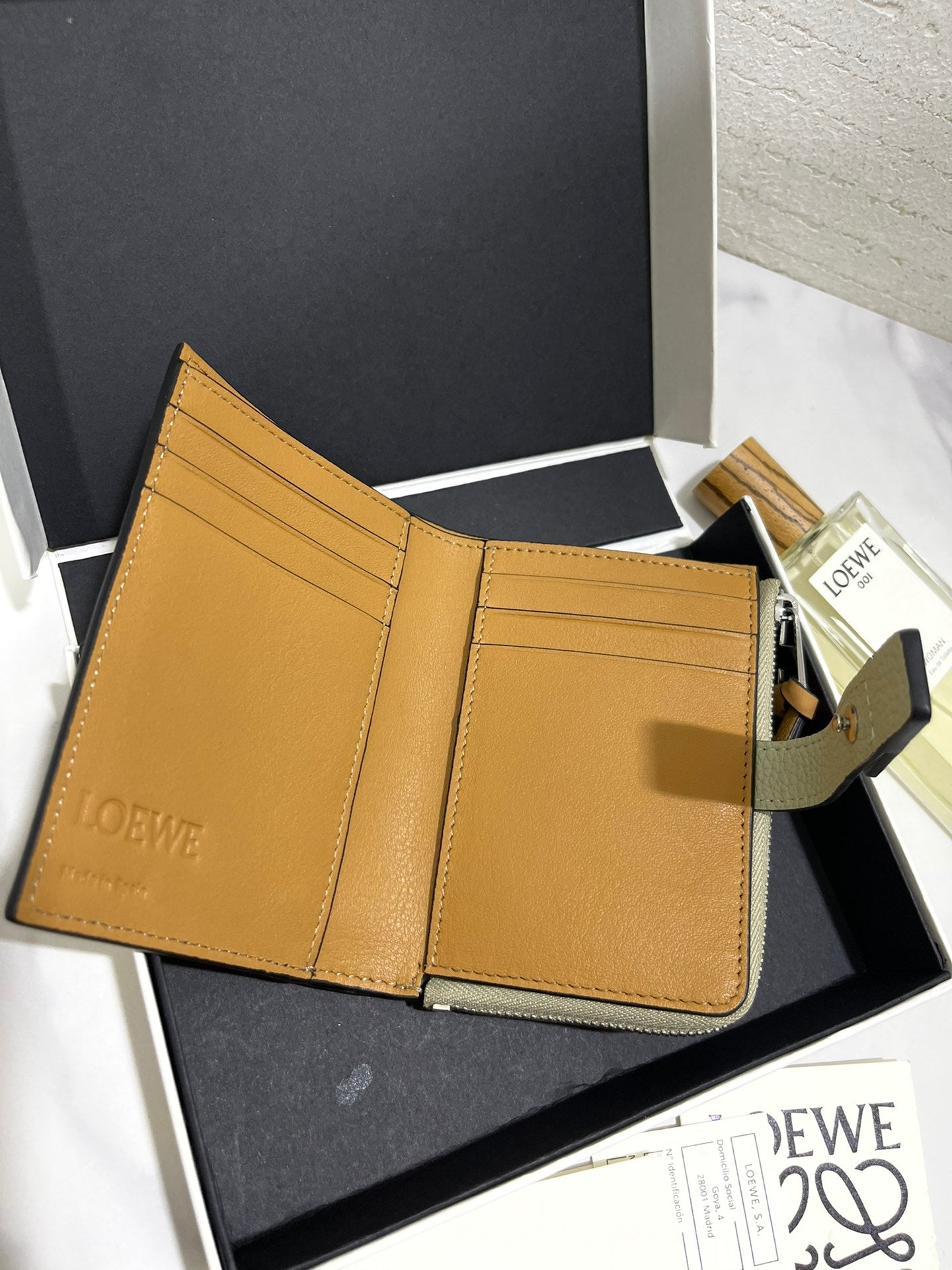 羅L威-compact zip wallet系列短夾 綠色