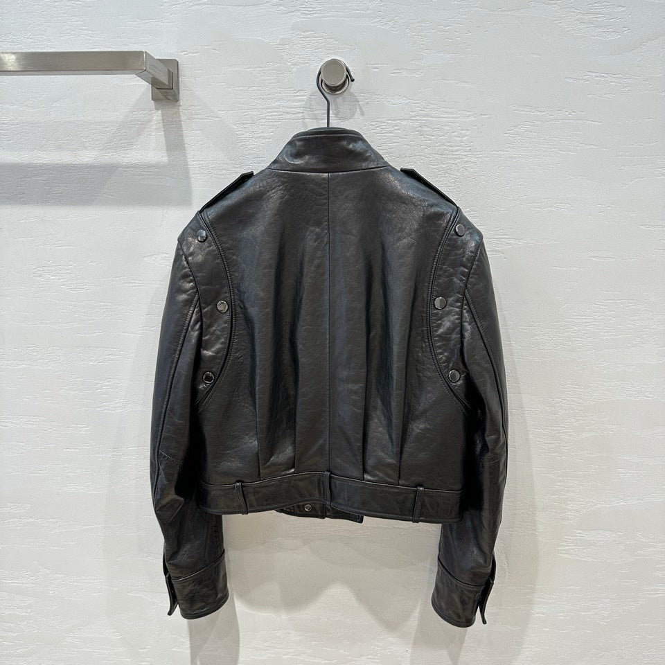 巴黎世-2403 早春新品 立翻領兩穿夾克外套