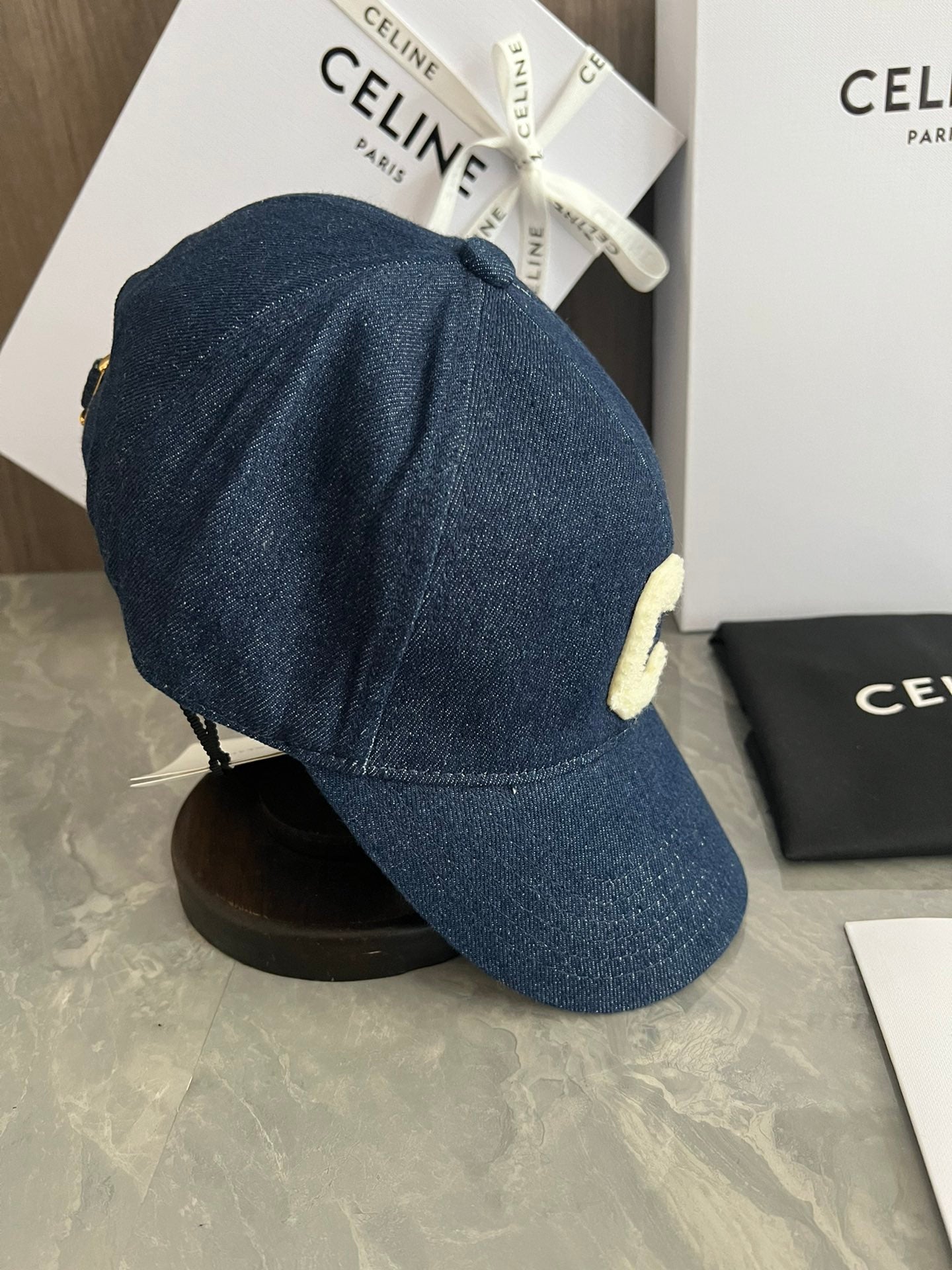 賽C家-簡約C字母Logo棒球帽 牛仔藍