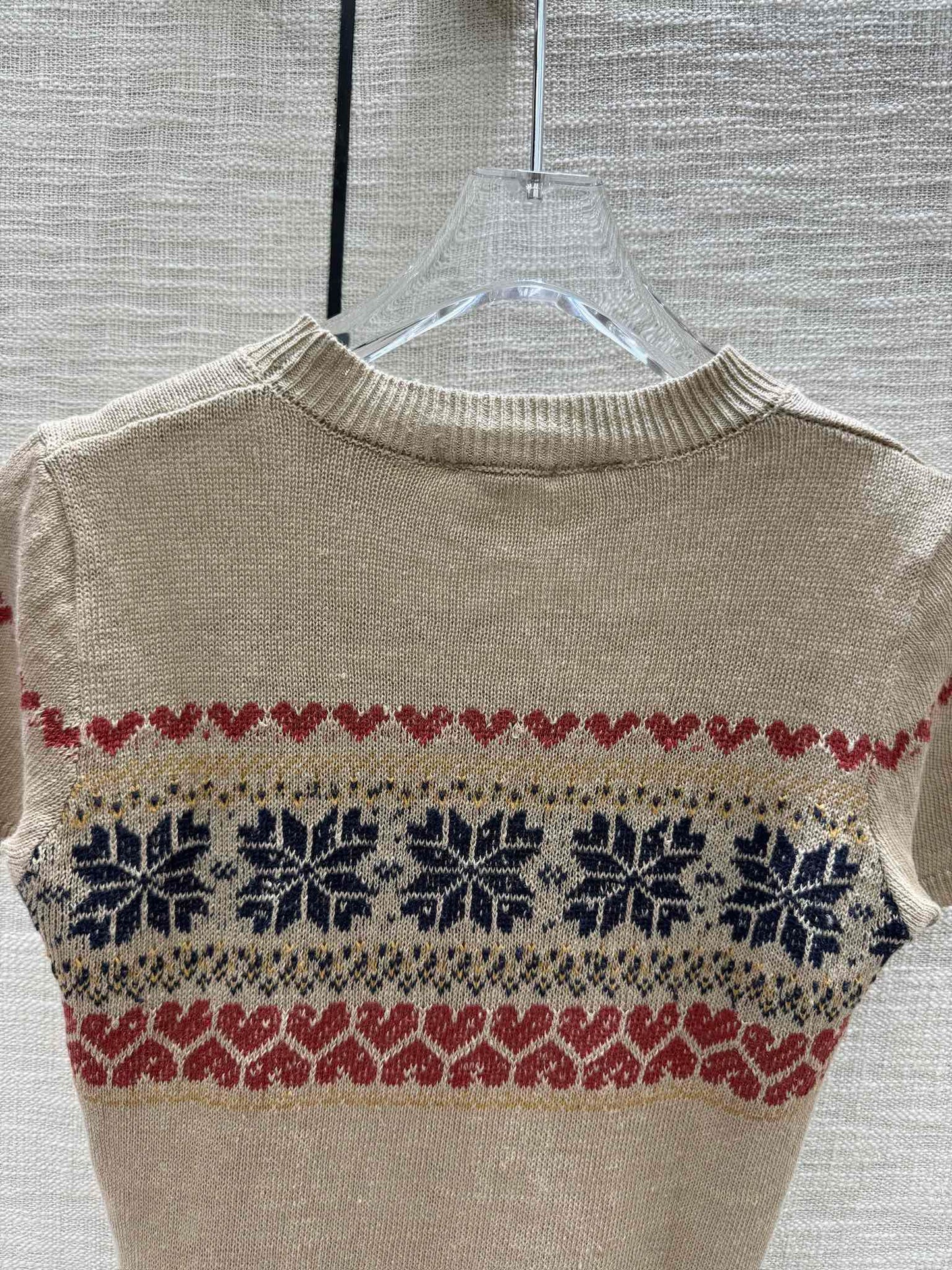 賽C家-2404 雪花愛心logo針織短袖