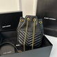聖Y羅-Joe Backpack 絎縫雙肩包 黑色金扣 Mini