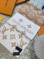 路L家-2024大LOGO羊絨圍巾 186*34 棕