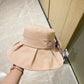 小香家-2023春夏新款 碎花度假風漁夫帽 粉色