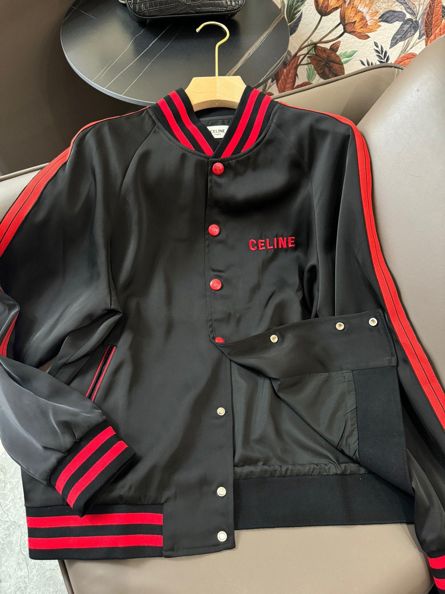 賽C家-2403 24SS新款撞色拼接繡花logo棒球外套