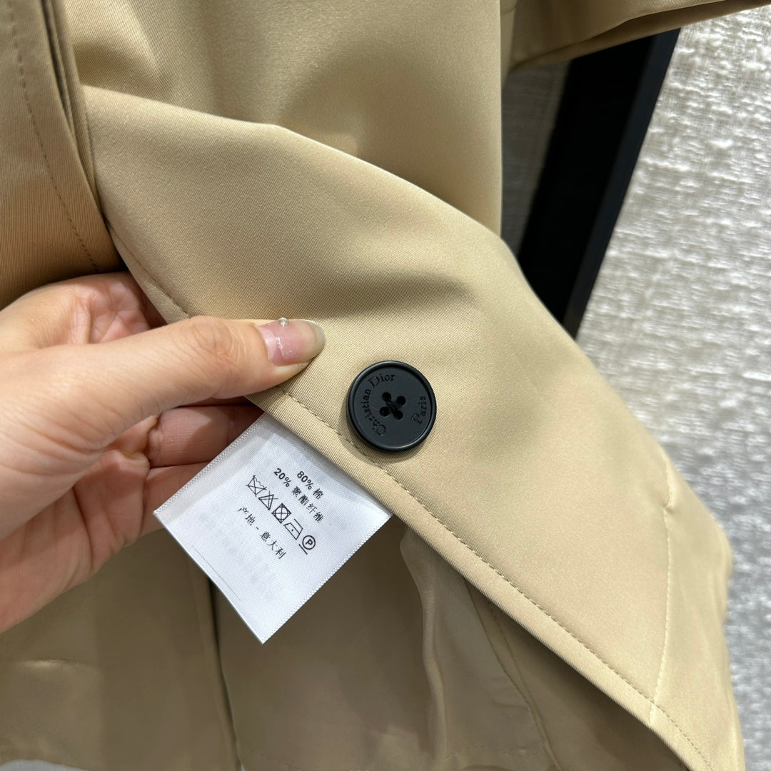 迪D家-2403 24早春新品斗篷風衣外套