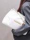 小香家-Chanel 22號手袋 橫版 白金色
