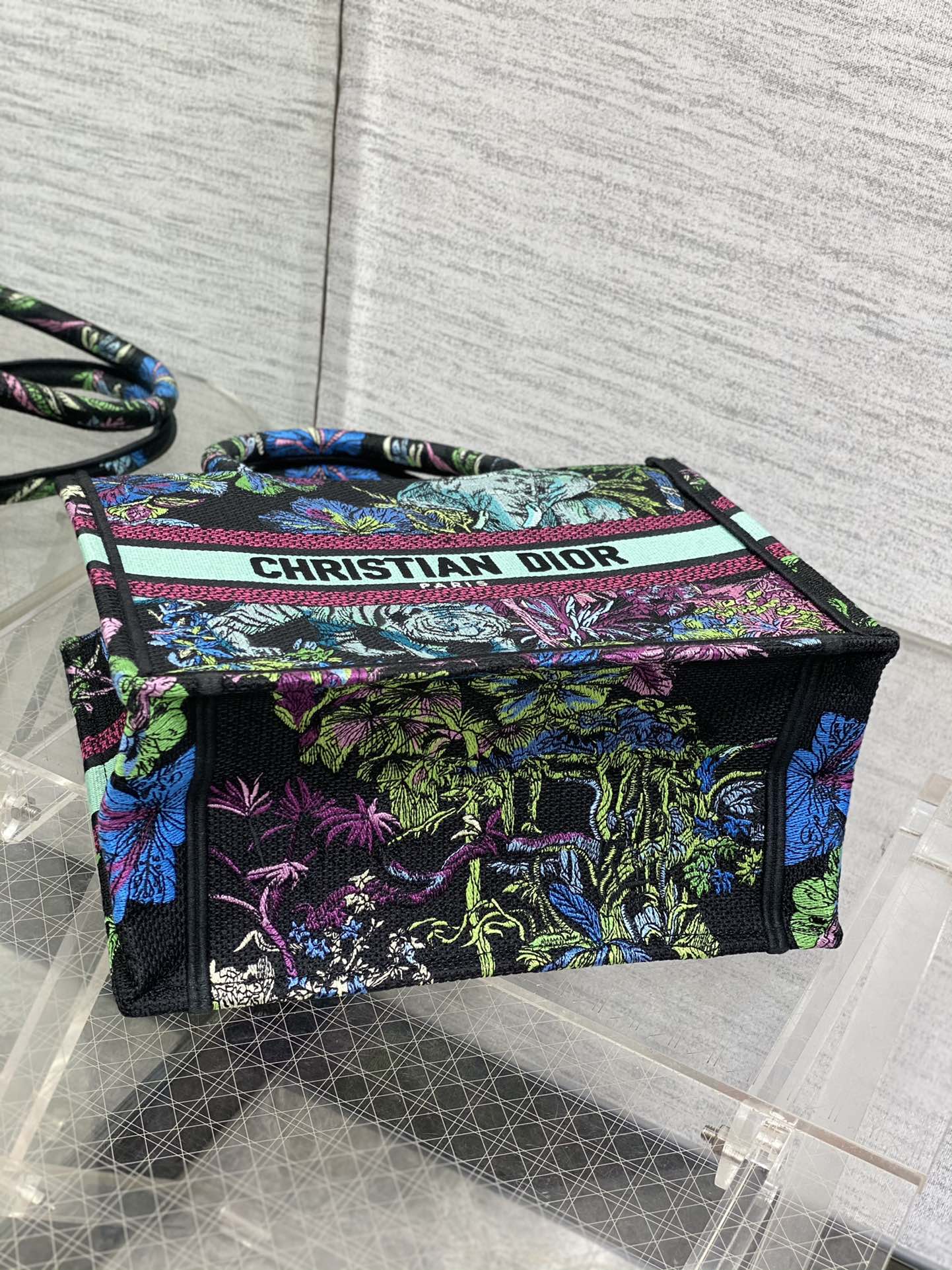 迪D家-Book Tote 2023春夏系列 動物園藍綠色 小號