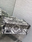 迪D家-2024春夏系列 Book Tote 太陽刺繡 黑白色 中號