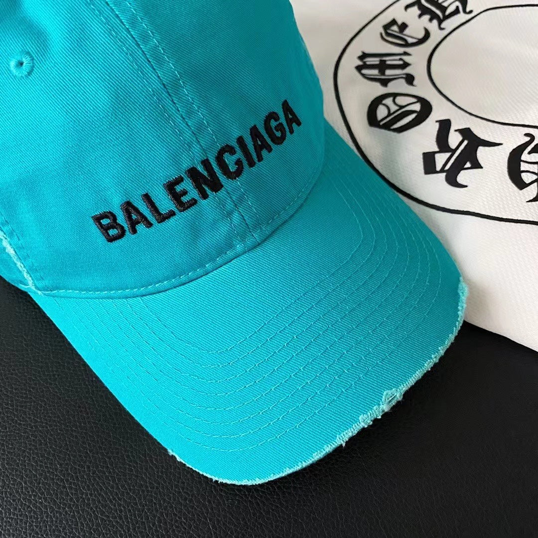 巴黎世-刺繡棒球帽 湖水綠