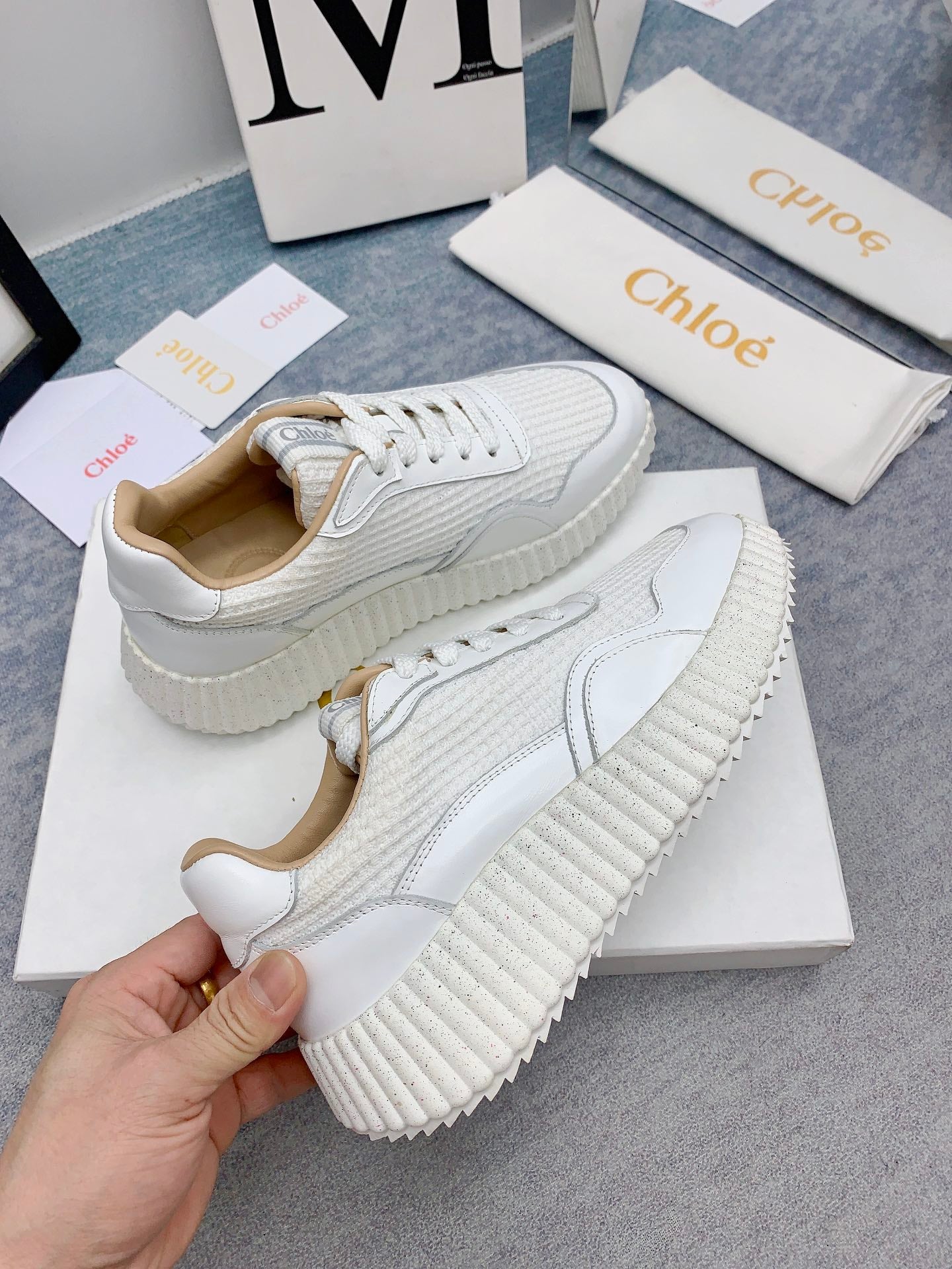 克羅C-Nama sneaker彩虹系列 運動鞋 白色