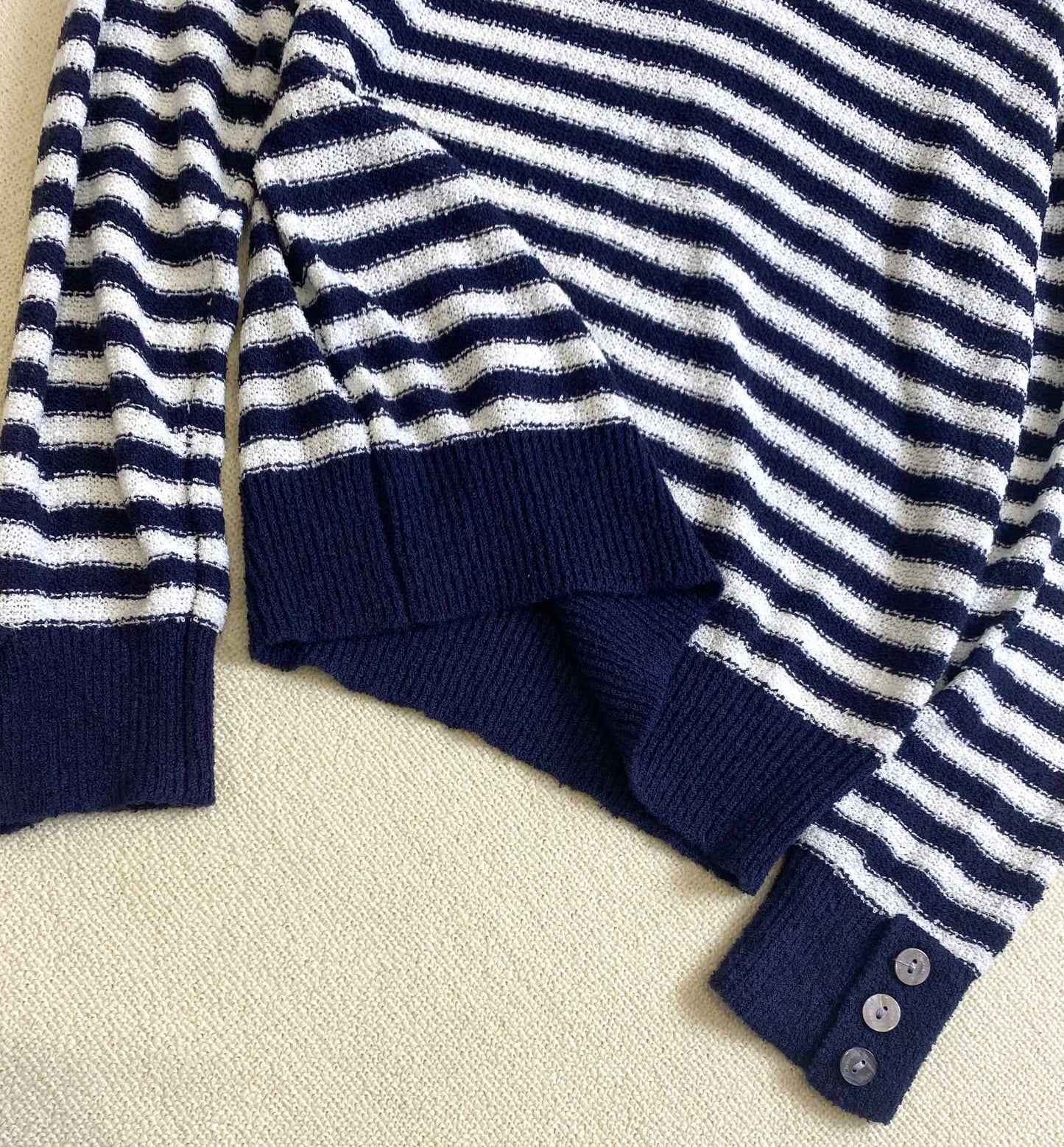 迪D家-2403 早春新品海軍領長袖開衫