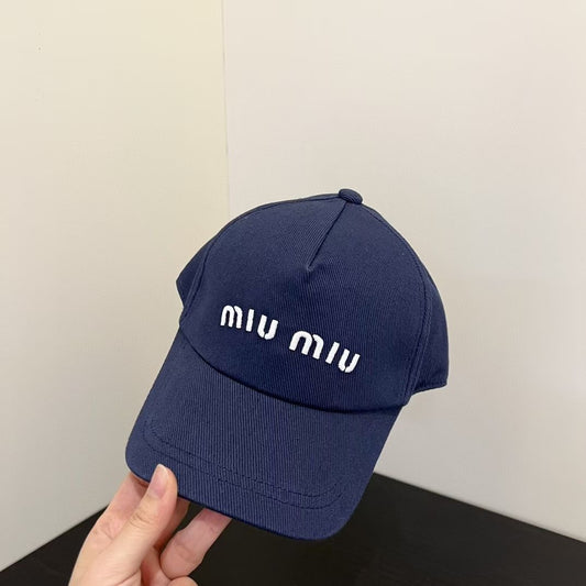 穆m家-刺繡LOGO棒球帽 藏青色