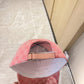 古G家-2023春夏新款 老花棒球帽 粉色