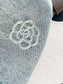 小香家-2403 雙C山茶花字母提花logo牛仔褲