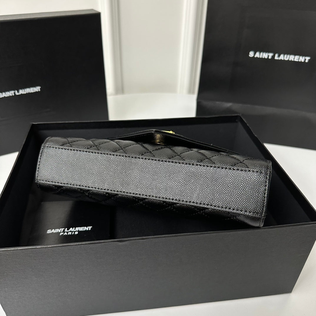 熱銷款 聖Y羅-Envelope 信封包 小號 黑金色
