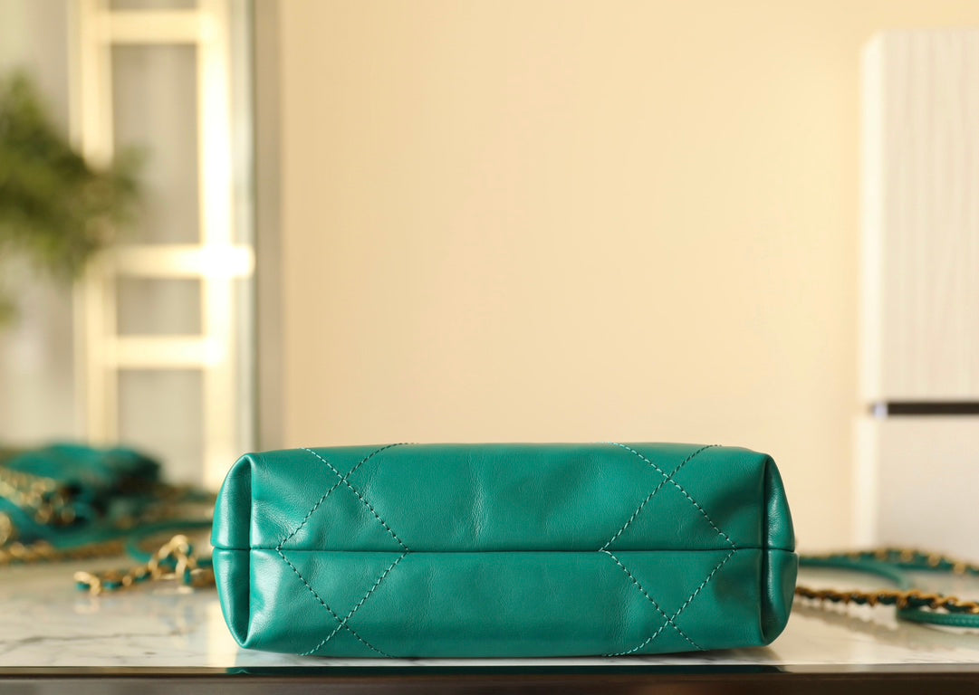 小香家-22Bag Mini 孔雀綠金扣