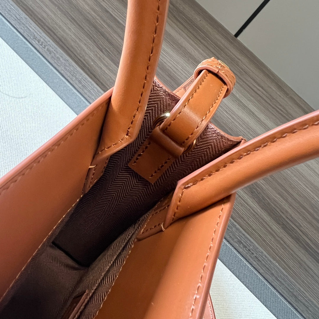 羅L威-Standard A5 Tote手袋 油亮牛皮革 小號 棕色