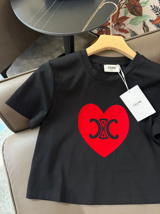 賽C家-2403 24SS新款愛心凱旋門印花套裝 黑色