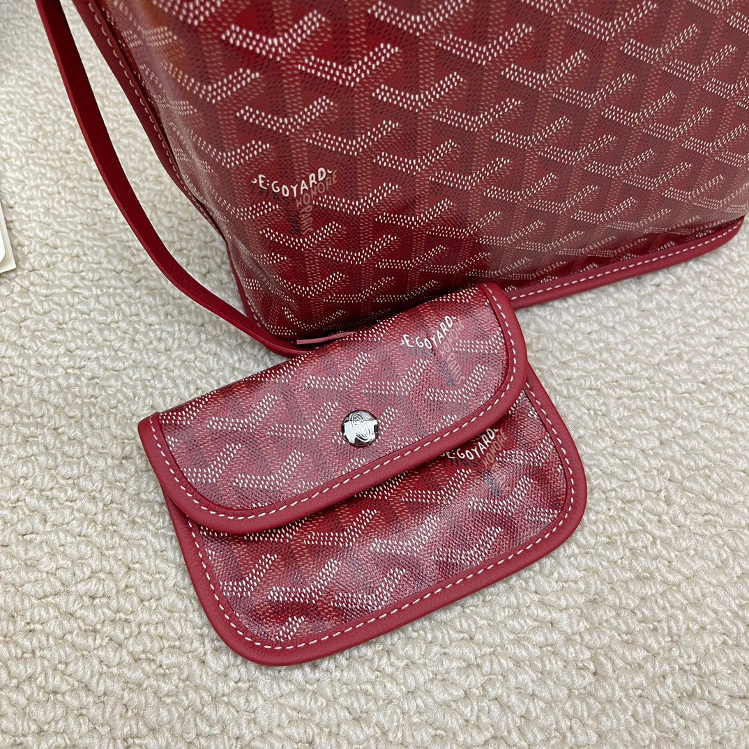 戈G家-Anjou Mini 手提雙面包 紅色