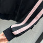 賽C家-2403 24早春新品粉條拼邊黑色學院風套裝