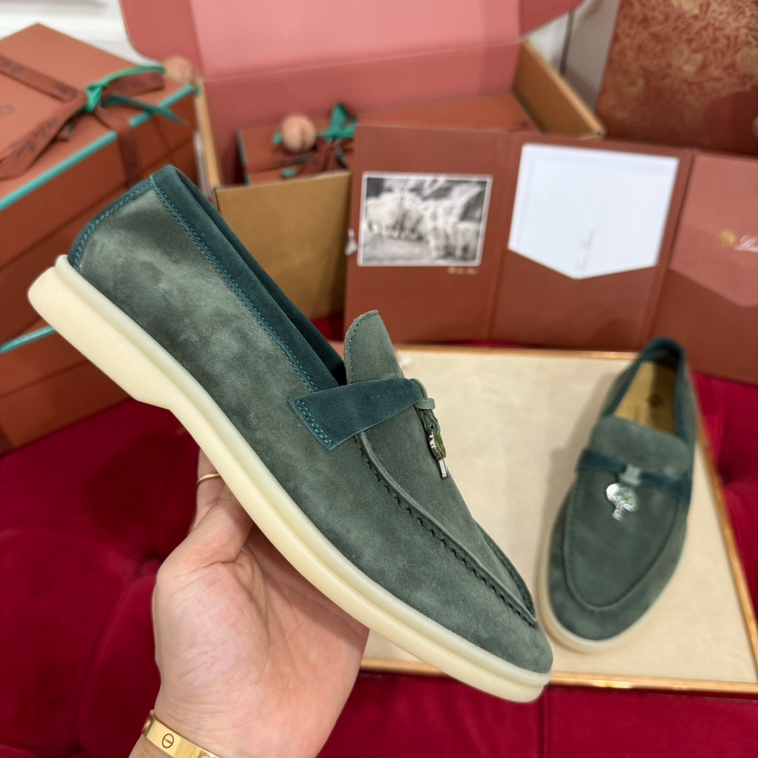L-Piana-2024樂福鞋 綠色