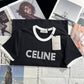 賽C家-2403 24早春新品虛線字母logoTEE 黑色