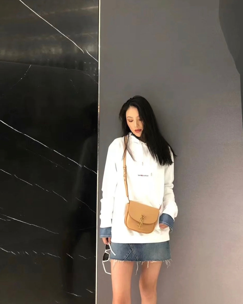 聖Y羅-Kaia 馬鞍包 杏色
