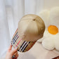 巴B家-2023春夏新款 格紋TB棒球帽