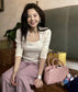 小香家-Chanel Vintage 中古保齡球包 粉色