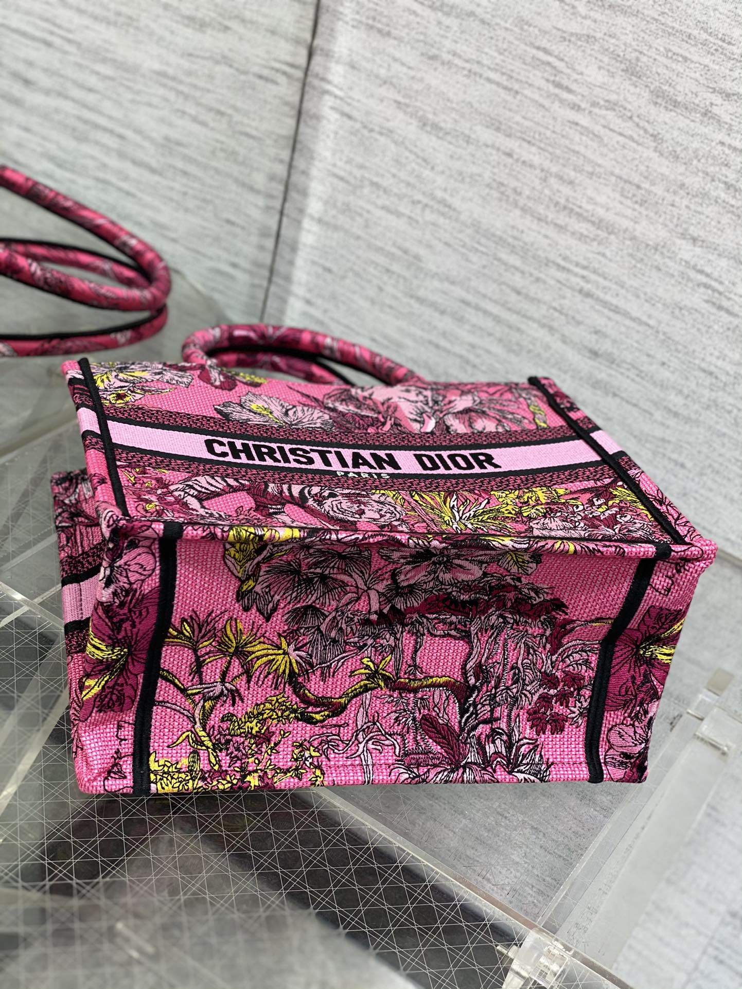 迪D家-Book Tote 2023春夏系列 動物園桃紅色 小號