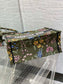 迪D家 Book Tote 刺繡字母軍綠花 中號36.5cm