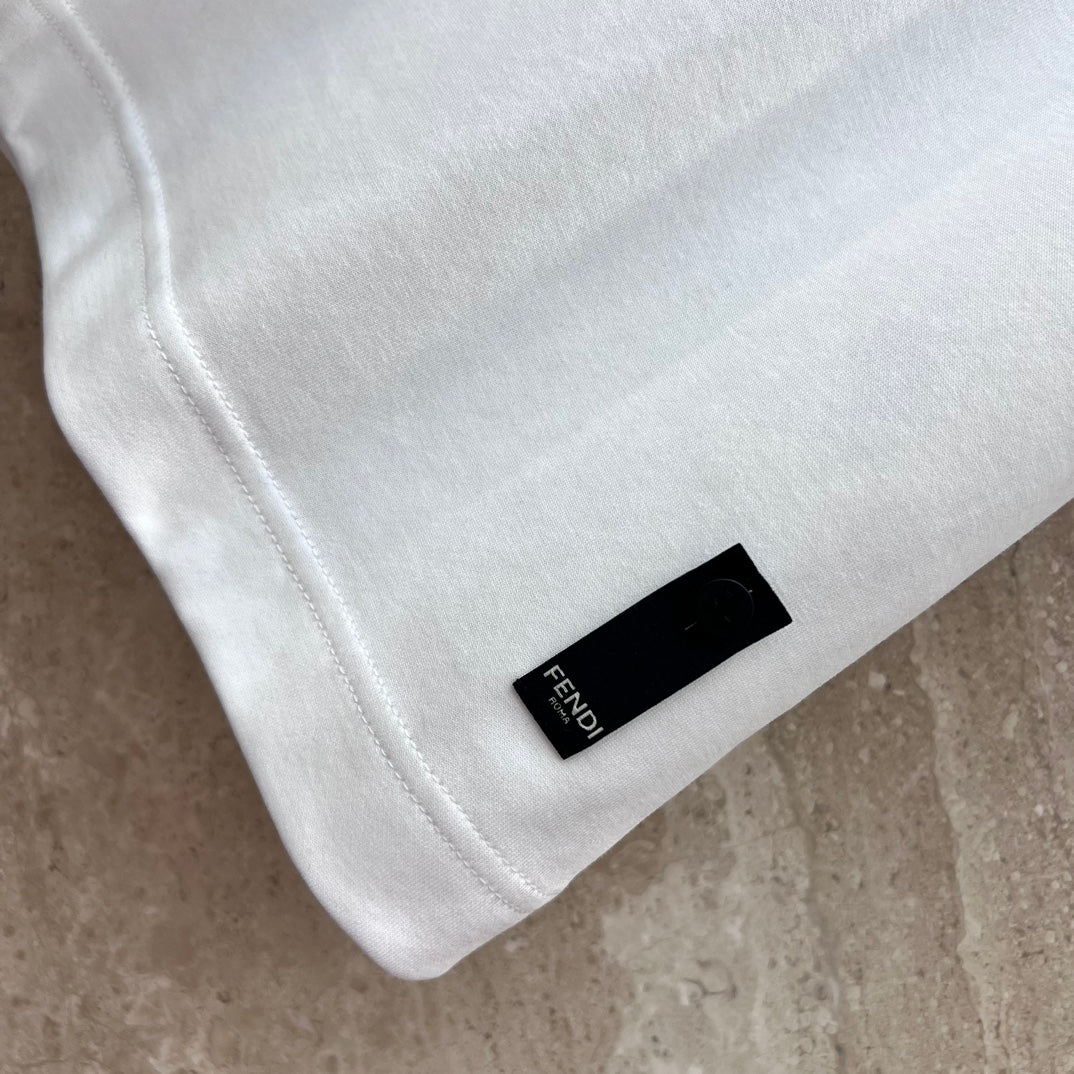芬F家-2403 24SS春夏新款工具印花圓領短袖TEE 白色