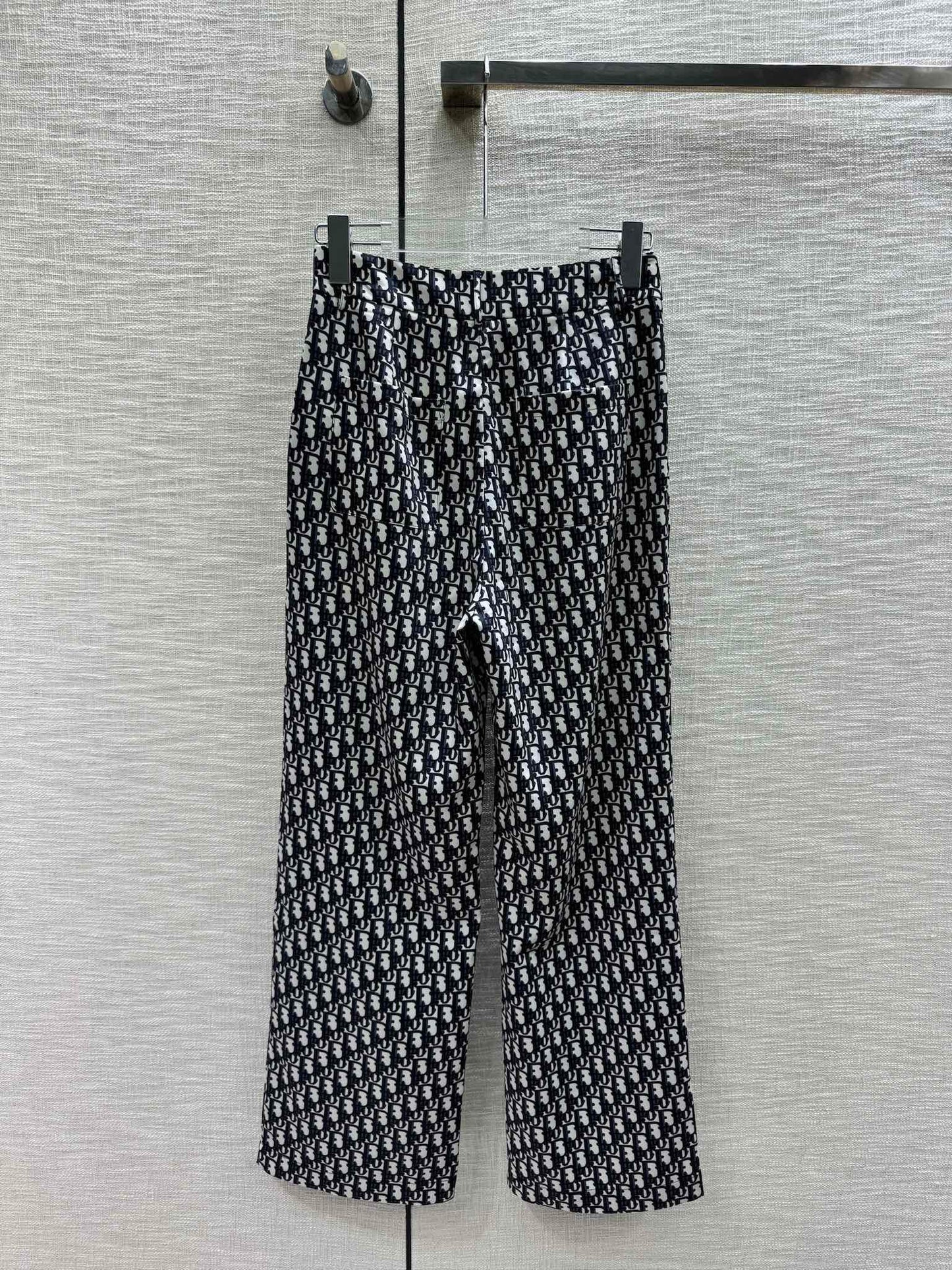 迪D家-2403 經典老花闊腿褲