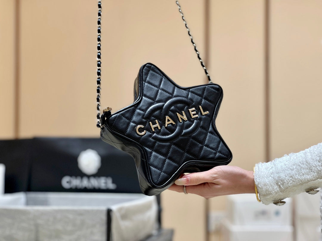 小香家-Chanel 24c 早春度假系列限量版 星星包 黑色