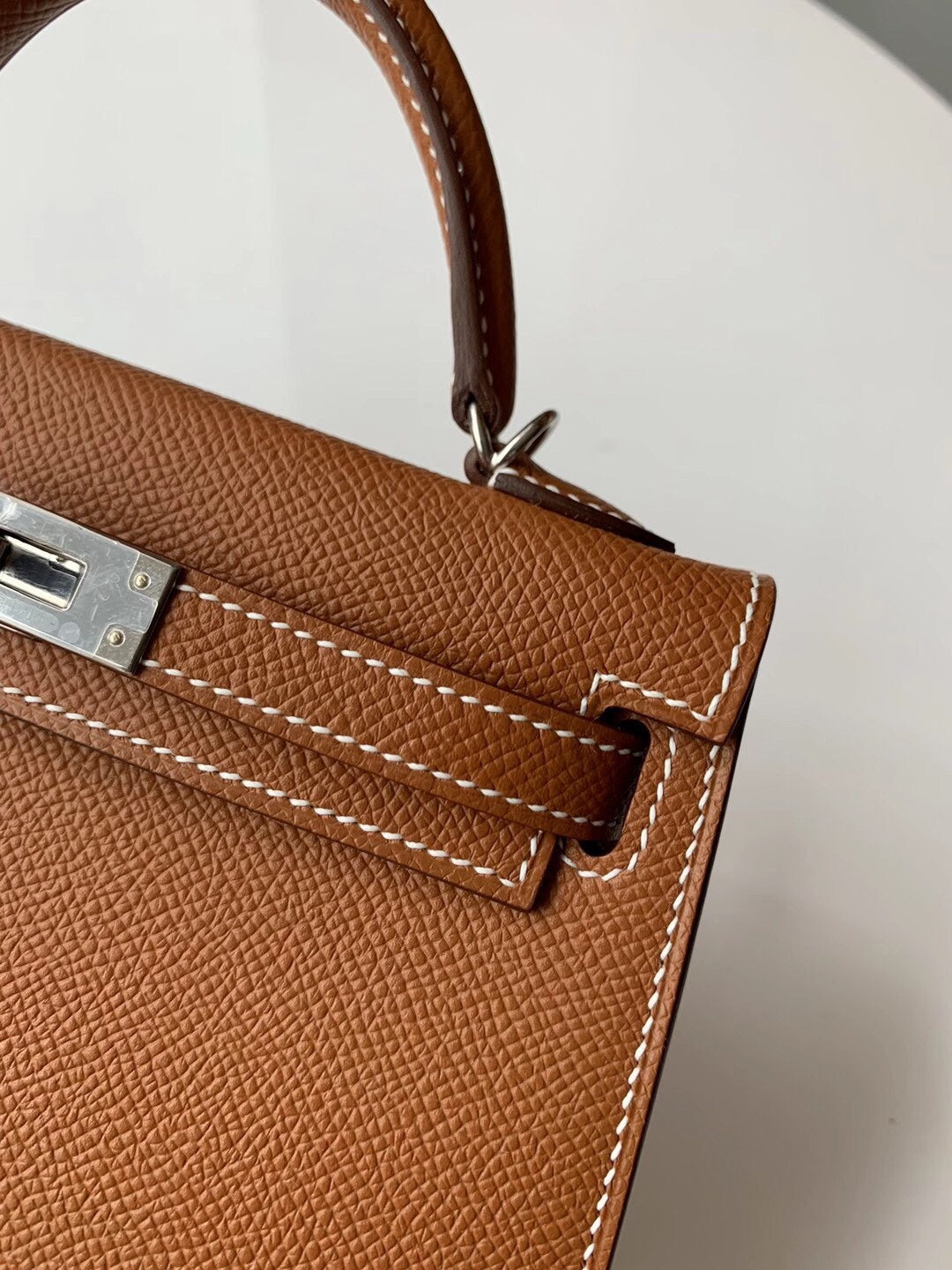 小愛款-Kelly mini 1代 焦糖色 銀扣